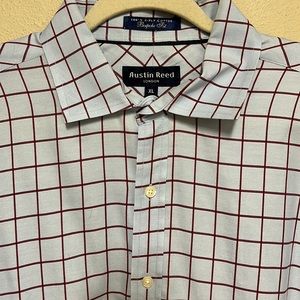Mens Austin Reed London Long Sleeve Button Down Shirt